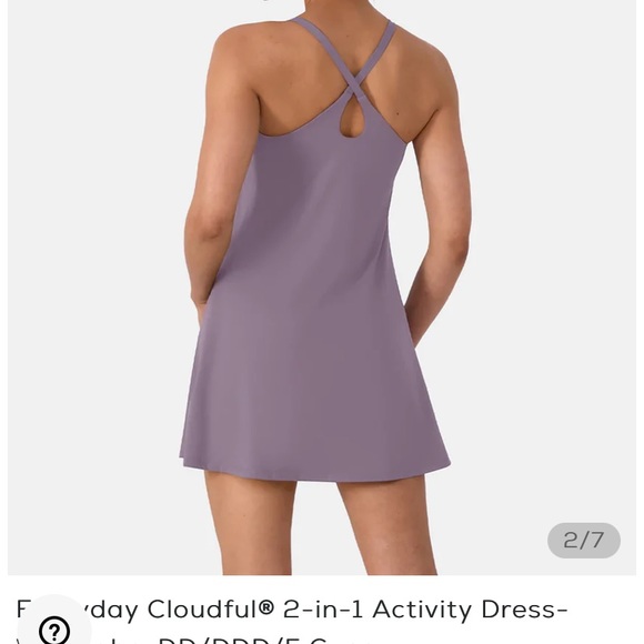 Halara Everyday Cloudful® 2-in-1 Activity Dress-Wannabe-DD/DDD/F Cups - Picture 2 of 6